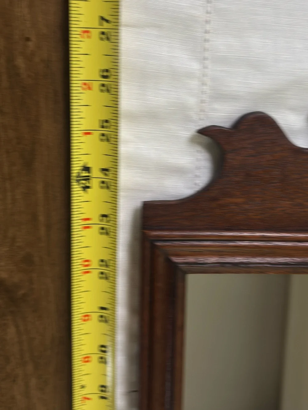 Vintage Colonial Chippendale Fretwork Wall Mirror with Gilt Eagle